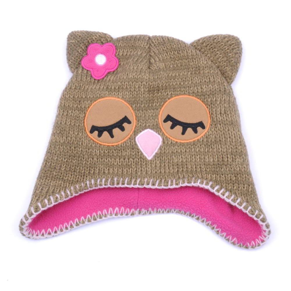 >cartoon logo baby winter beanies china factory