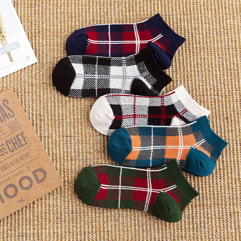>women’s warm casual winter stretch tartan socks.