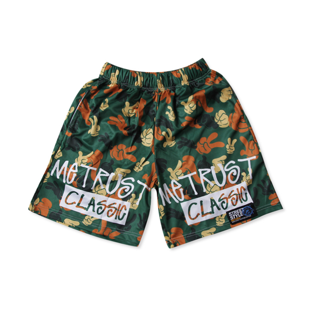 >Original Men’s screen printed graphics elastic waist shorts with pockets