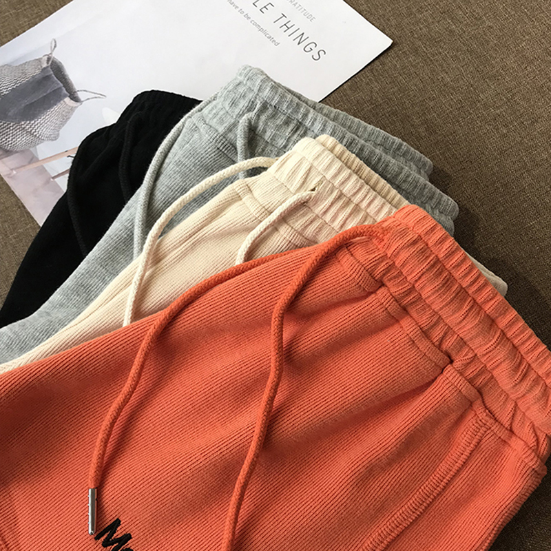 >Summer cool women’s knitted casual sport shorts with drawstring