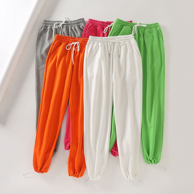 >autumn warm loose cargo running pants with pockets