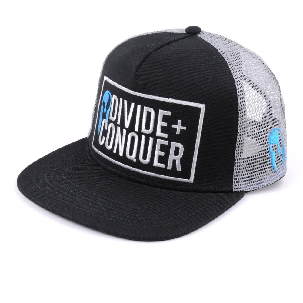 >embroidery logo black trucker cap mesh hat