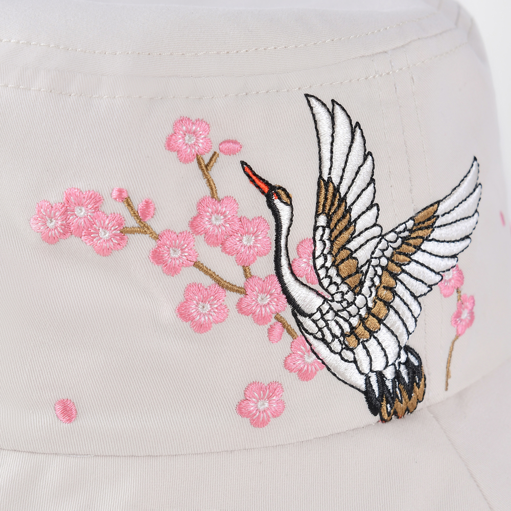 adjustable embroidery logo bucket women hats