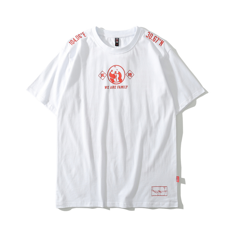 >Aung Crown customized simple silk print letter t shirt for men