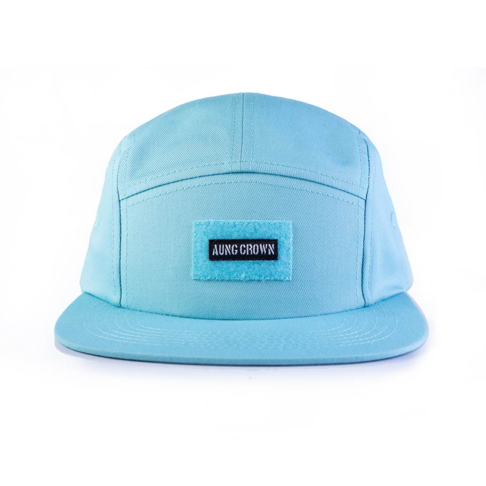 >aungcrown patch blue snapback 5 panels hats