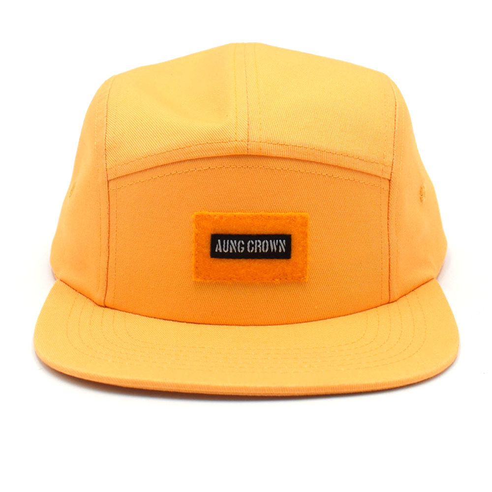 >5 panels cotton snapback flat hats design