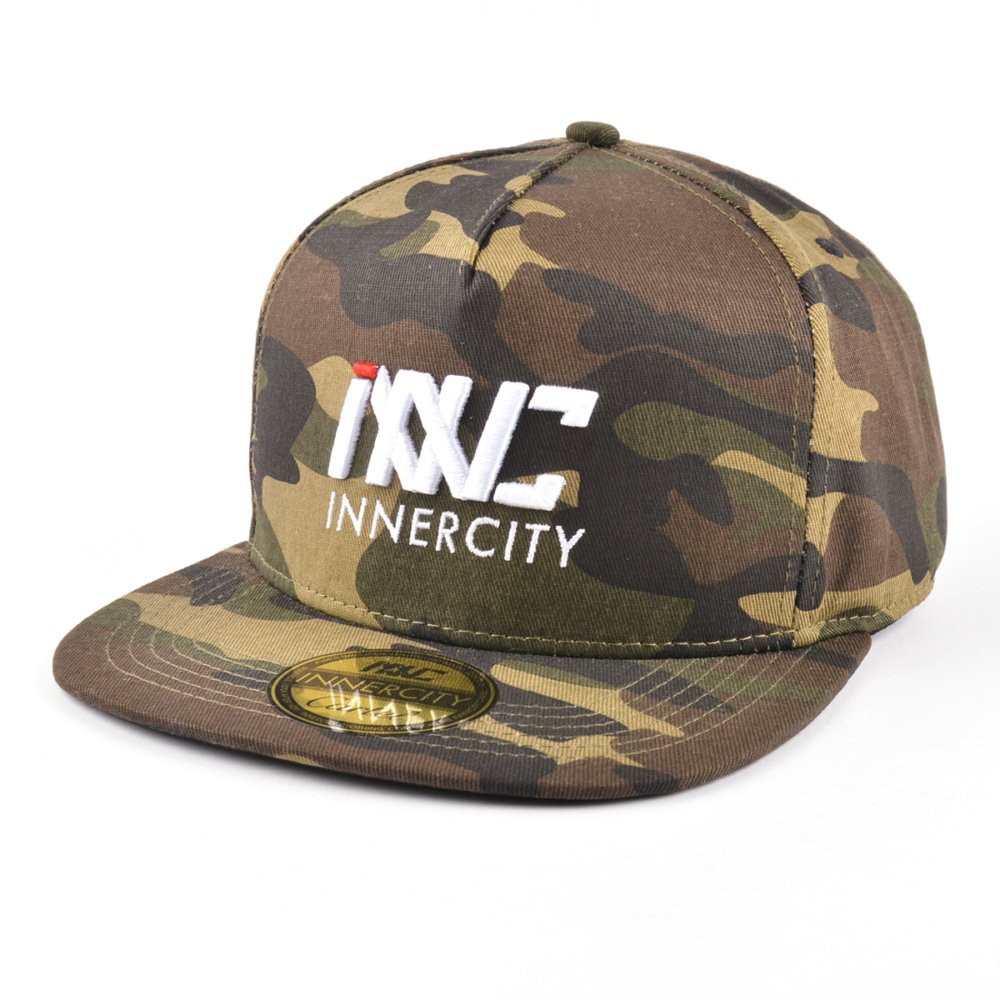6 panels adjustable embroidery camo snapback caps