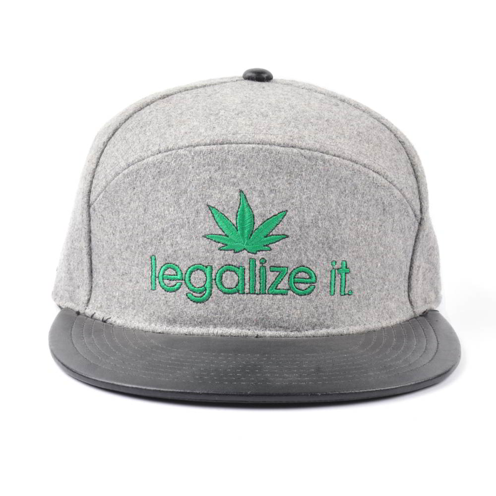 >plain embroidery leather brim plain melton wool snapback hats