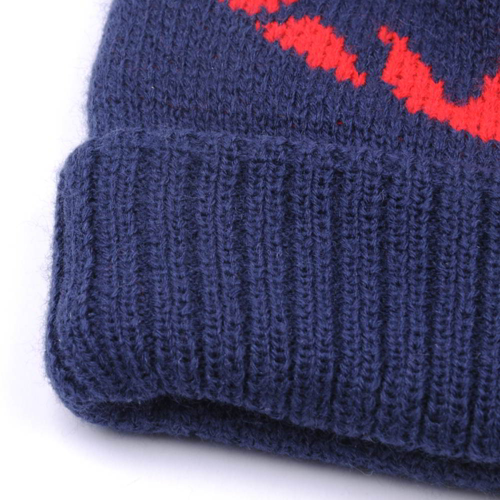 plain jacquard winter caps pom beanies