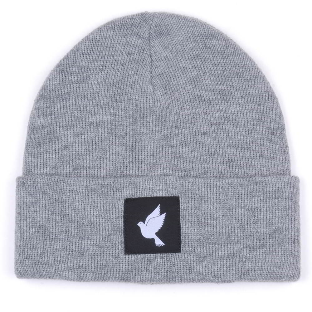 >plain logo winter cuffed knitted beanies