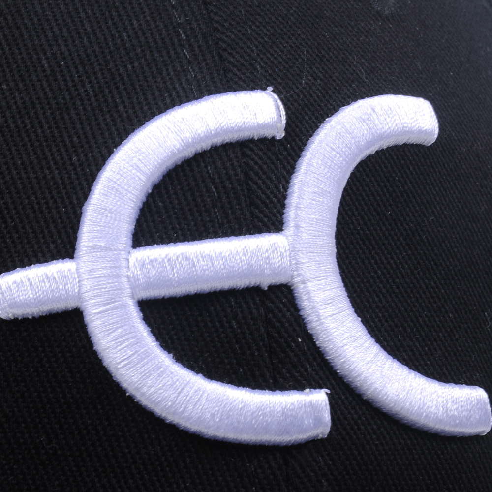 custom 3d embroidery black fitted baseball caps