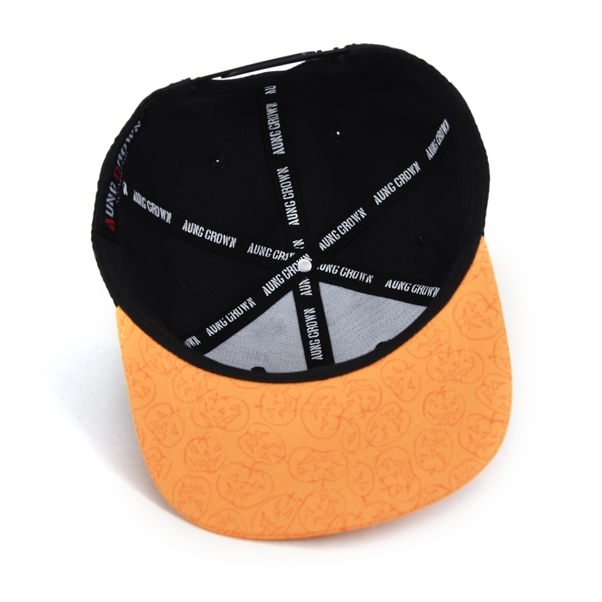 Cute children hat with devil angle laser embroidery printing pattern brim snapbacks